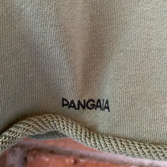 PANGAIA 365 cropped sweatshirt olive sage green size small crewneck - Picture 8 of 8